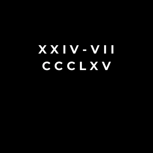 XXIV-VII   CCCLXV